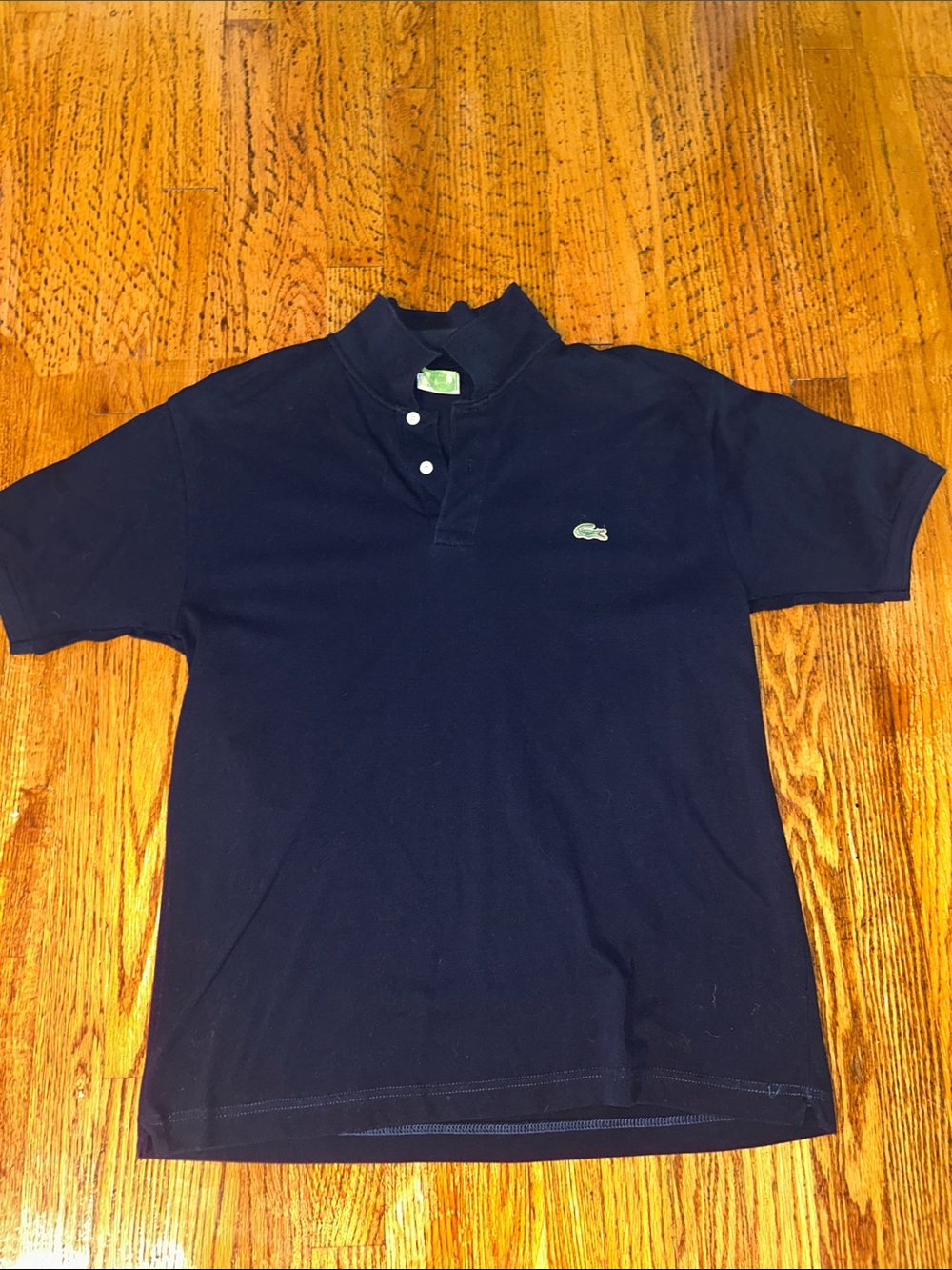 Lacoste Men's Dark Navy Short-Sleeve Polo with Crocodile Logo
